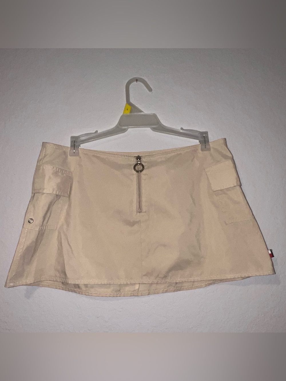Y2K Style Tommy Hilfiger Butter Yellow Swim Mini Skirt Cover Up Size Medium